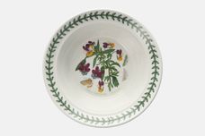 Portmeirion Botanic Garden - Older Backstamps Rimmed Bowl Viola Tricolor - Heartsease - name inside bowl 6 1/2" thumb 1