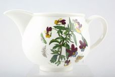 Portmeirion Botanic Garden - Older Backstamps Gravy Jug Romantic shape - Viola Tricolor - Heartsease - name on item thumb 1