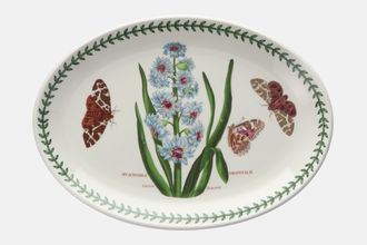 Sell Portmeirion Botanic Garden - Older Backstamps Oval Plate Hyacinthus Orientalis - Eastern Hyacinth - Rimmed 11"