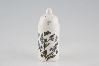 Portmeirion Botanic Garden - Older Backstamps Pepper Pot Veronica Chamaedrys - Speedwell - no name - letter P on top 4 1/4"