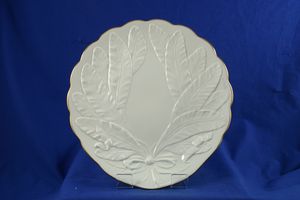 Royal Worcester Fern Leaf - Cream Cake Plate