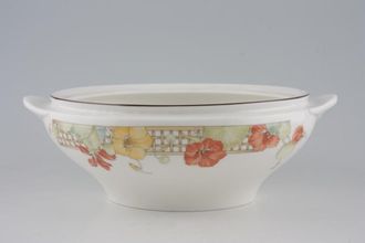 Sell Wedgwood Trellis Flower Vegetable Tureen Base Only oval, size excludes ear shaped handles 8 1/2"