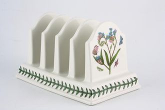 Sell Portmeirion Botanic Garden - Older Backstamps Toast Rack 4 slice - Cyclamen and Forget Me Not 6 1/4"