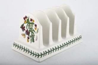 Sell Portmeirion Botanic Garden - Older Backstamps Toast Rack 4 slice - Viola Tricolor + Rhododendron 6 1/4"