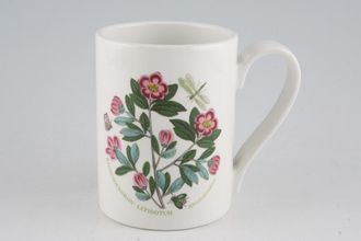 Sell Portmeirion Botanic Garden - Older Backstamps Mug Drum shape - Rhododendron Lepidotum - Rhodoendron - named 3 1/4" x 4 1/8"
