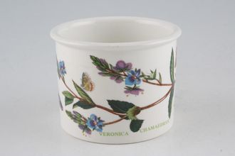 Portmeirion Botanic Garden - Older Backstamps Sugar Bowl - Open (Tea) Drum shape - Veronica Chamaedrys - Speedwell - named 3 1/4" x 2 1/2"