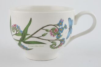 Sell Portmeirion Botanic Garden - Older Backstamps Breakfast Cup Romantic shape - Myosotis Palustris - Forget Me Not - named 4" x 3"