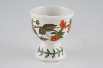 Portmeirion Botanic Garden - Older Backstamps Egg Cup Anagallis Avensis - Scarlet Pimpernel - no name 2 1/4" x 2 1/2"
