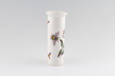 Portmeirion Botanic Garden - Older Backstamps Vase Cylinder shape - Rosa Canina - Dog Rose - named 6 3/4" thumb 2