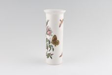 Portmeirion Botanic Garden - Older Backstamps Vase Cylinder shape - Rosa Canina - Dog Rose - named 6 3/4" thumb 3