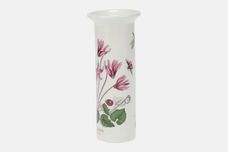 Portmeirion Botanic Garden - Older Backstamps Vase Cylinder shape - Cyclamen Repandum - Ivy Leaved Cyclamen - named 5 1/8" thumb 2
