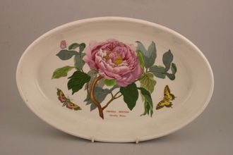 Sell Portmeirion Botanic Garden - Older Backstamps Serving Dish Oval - Peonia Moutan - Shrubby Peony - no name on item 14 1/2" x 9 1/4"