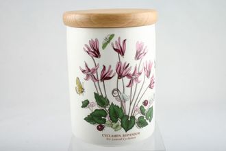 Sell Portmeirion Botanic Garden - Older Backstamps Storage Jar + Lid Cyclamen Repandum - Ivy Leved Cyclamen 3 3/4" x 5"