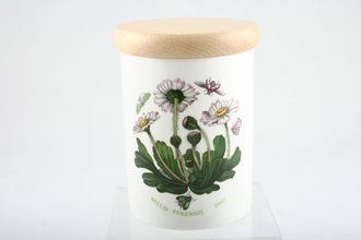 Sell Portmeirion Botanic Garden - Older Backstamps Storage Jar + Lid Bellis Perennis - Daisy - name on jar 3 1/8" x 4 1/8"