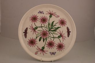 Portmeirion Botanic Garden - Older Backstamps Round Platter Gazania Ringens - Treasure Flower 12 1/4"