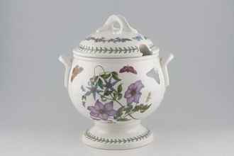 Sell Portmeirion Botanic Garden - Older Backstamps Soup Tureen + Lid Lily & Clematis Florida back and front. Cyclamen Repandum on Sides - named. 10pt
