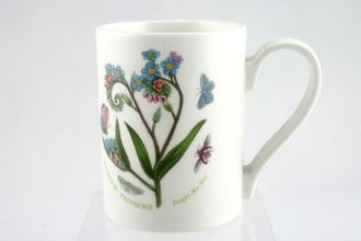 Sell Portmeirion Botanic Garden - Older Backstamps Mug Drum Shape - Myosotis Palustris - Forget Me Not - name on mug 3 1/4" x 4 1/8"