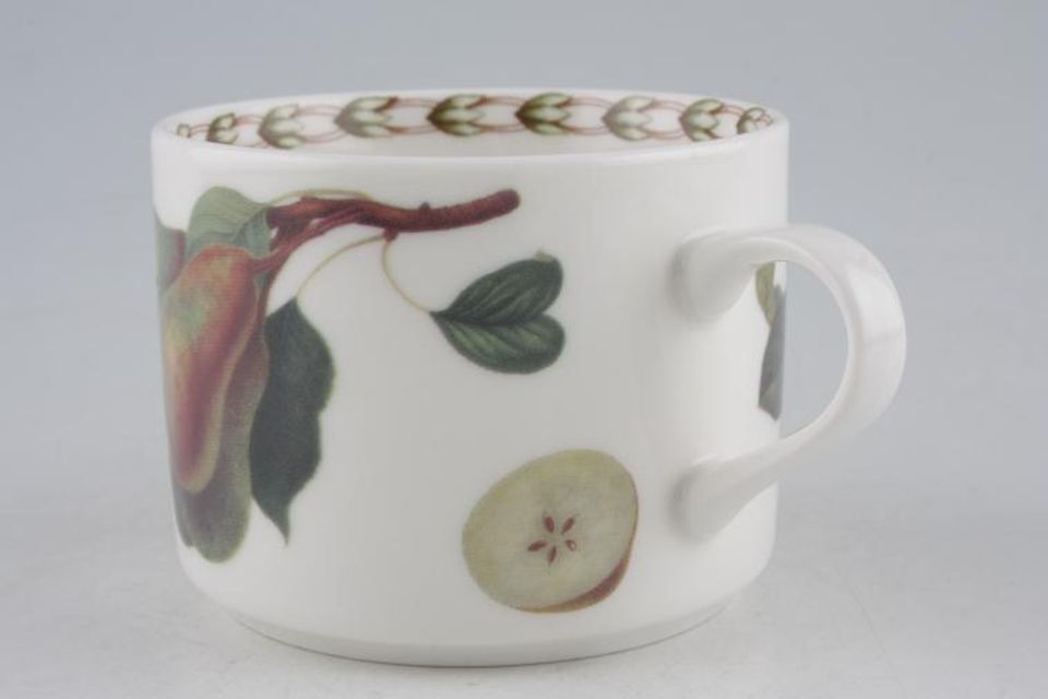 Queens Hookers Fruit Teacup Straight sided - Pear - NO leaves on handle (use 6 1/4" tea saucer) 3 1/4" x 2 1/2"