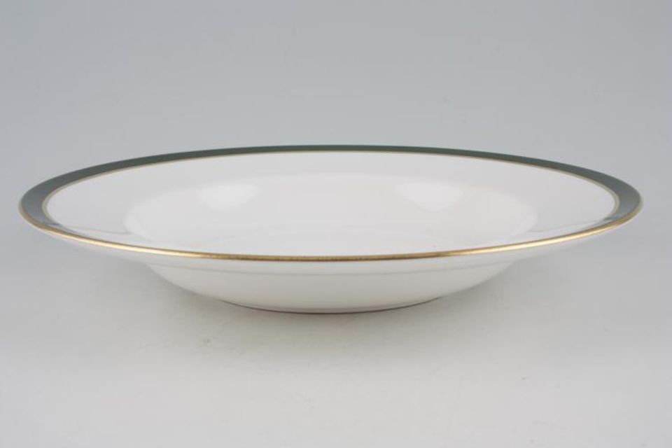 Spode Consul - Leather Green Rimmed Bowl 9 1/4"