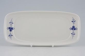 Masons Denmark - Blue Butter Dish Base Only Oblong 8 1/4" x 3 3/4"