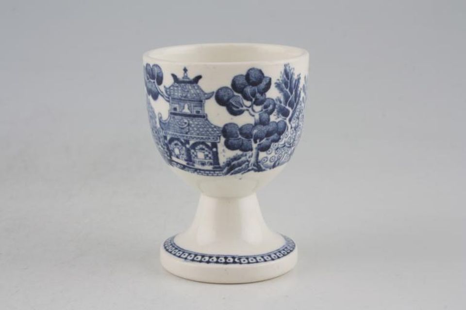 Wedgwood Willow - Blue Egg Cup Footed 1 7/8" x 2 3/8"