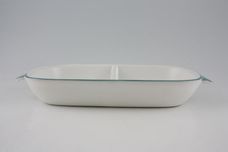 Denby Greenwheat Serving Dish Oblong - Divided - Open 11 1/2" x 6 1/2" thumb 2