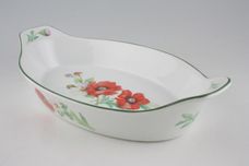 Royal Worcester Poppies Entrée Eared 13 1/2" thumb 2