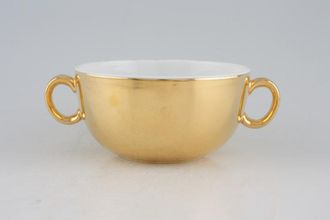 Royal Worcester Gold Lustre Soup Cup 2 handles