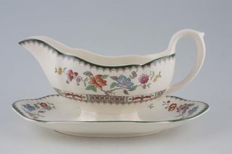 Sell Spode Chinese Rose - New Backstamp Sauce Boat and Stand Fixed