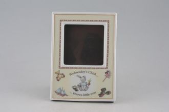 Royal Worcester Days Of The Week - Children's Ware Photo Frame Wendesday's Child... 5 3/4" x 4"