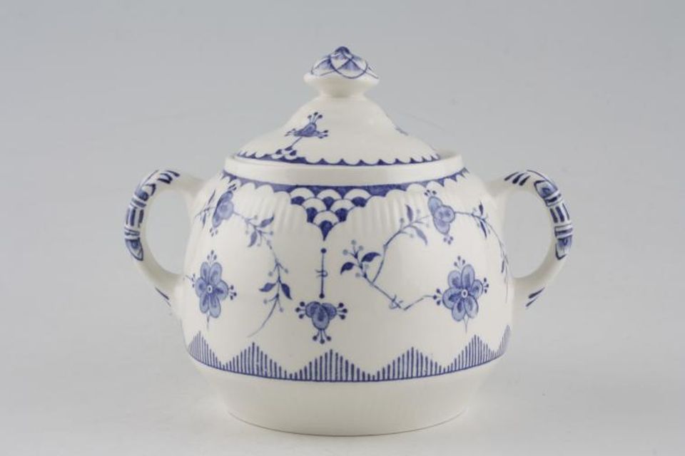 Furnivals Denmark - Blue Sugar Bowl - Lidded (Tea)