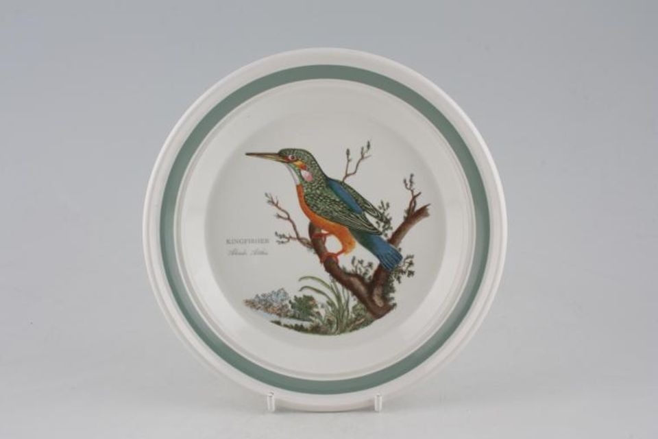 Portmeirion Birds of Britain - Backstamp 2 - Green and Orange Tea / Side Plate Kingfisher 7 1/4"