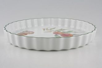 Royal Worcester Evesham Vale Flan Dish Fruits my very 10 1/2"