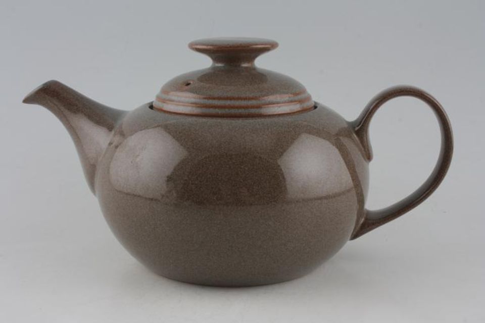 Denby Greystone Teapot No ridges on base - Squat 2pt