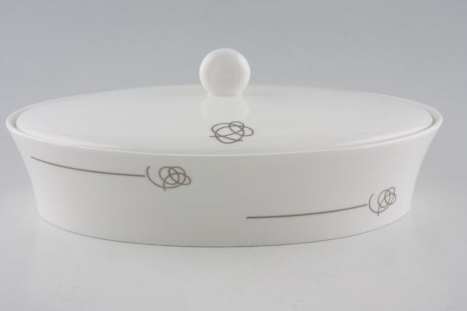 Royal Doulton Fusion - Flirtation - Silver Vegetable Tureen with Lid 3pt
