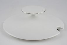 Thomas Medaillon Platinum Band - White with Thin Silver Line Soup Tureen + Lid 4pt thumb 3