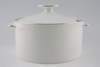 Thomas Medaillon Platinum Band - White with Thin Silver Line Soup Tureen + Lid 4pt