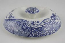 Spode Blue Italian Casserole Dish + Lid Round, Relief decoration on Handle & Knob 3pt thumb 3