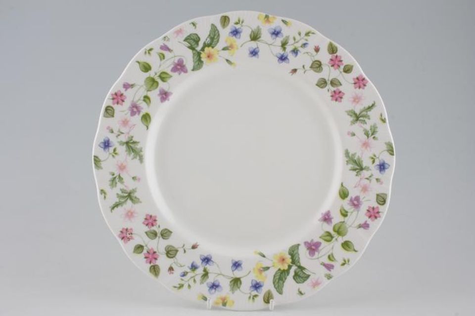 Queens Country Meadow Dinner Plate Pattern On The Rim Only 10 5/8"