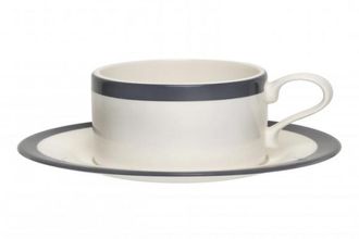 Portmeirion Agapanthus Teacup Grey Stripe, Cup Only 10oz