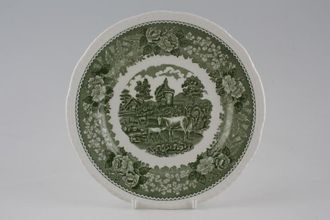 Sell Adams English Scenic - Green Tea / Side Plate Deep - Horse Scene 7"