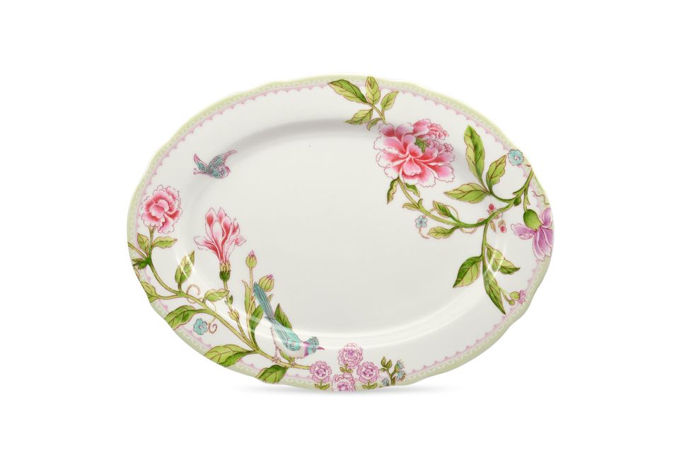 Portmeirion Porcelain Garden Oval Platter 33cm