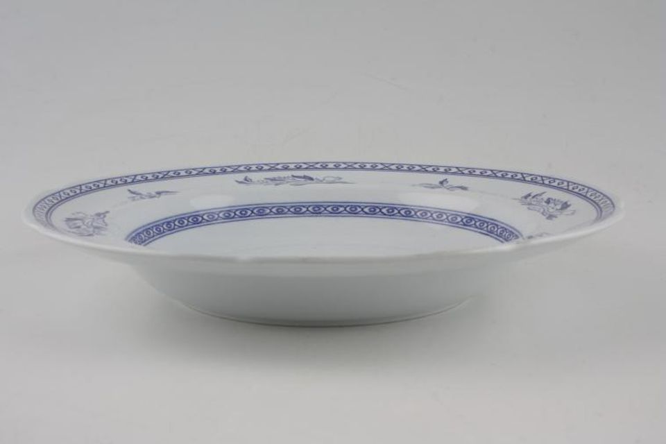 Spode Virginia Rimmed Bowl Blue only - No gold Edge 9"