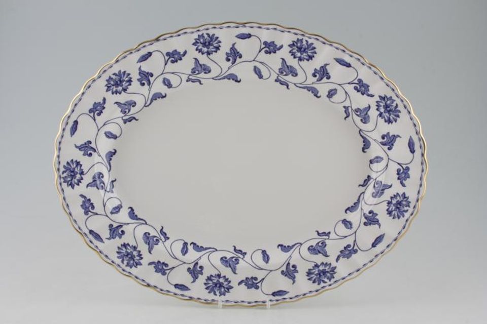 Spode Colonel - Blue - Y6235 Oval Platter 16 1/4"