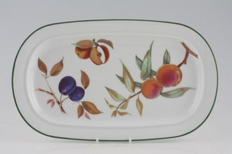 Sell Royal Worcester Evesham Vale Sandwich Tray Peach, Cut Apples, Plums 13 1/4"
