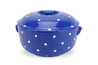 Spode Baking Days - Dark Blue Casserole Dish + Lid 3 1/2pt
