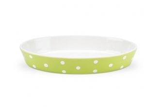Spode Baking Days - Green Serving Dish Oval 11"