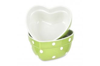 Sell Spode Baking Days - Green Ramekin Heart Shape - Single