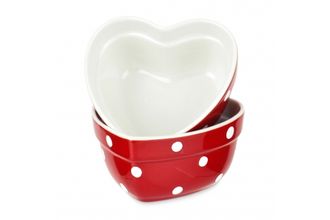 Sell Spode Baking Days - Red Ramekin Heart shape - Single