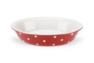 Spode Baking Days - Red Roaster Oval Rim Dish 12 1/2"
